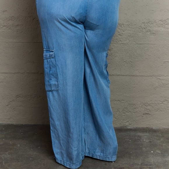 Denim Cargo Pants - Picture 14 of 14